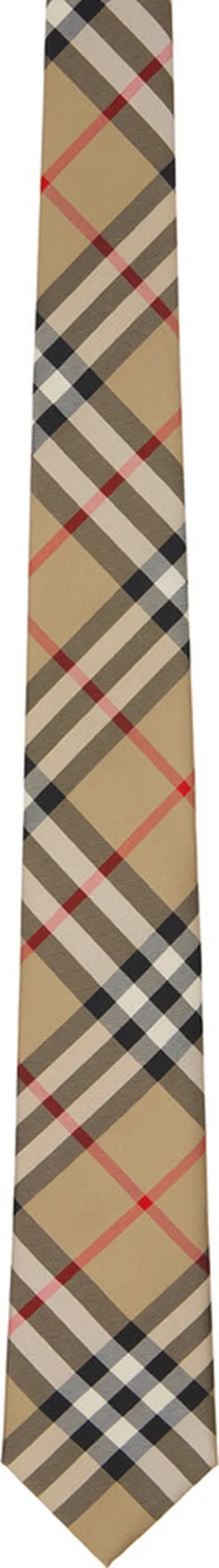Burberry Beige Check Tie