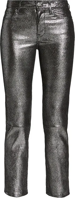 Le High Straight Leather Pants