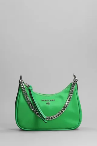 Jet Set Charm Shoulder Bag In Green Synthetic Fibers