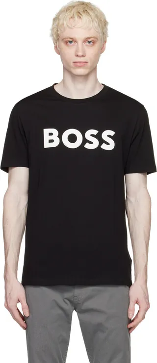 BOSS Black Printed T-Shirt
