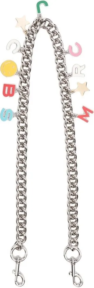 Charm-Detail Chain-Link Bag Strap