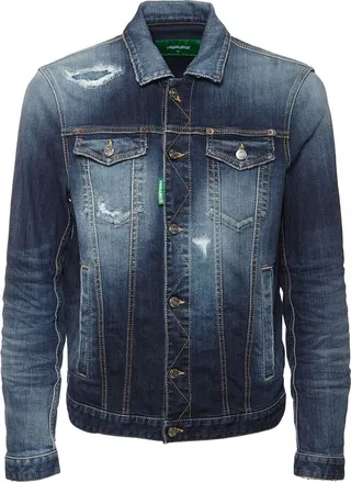 Dan distressed denim jean jacket
