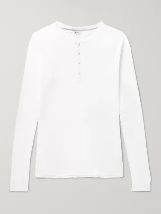 Karl Heinz Cotton-Jersey Henley T-Shirt