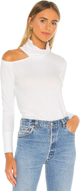 Carson Open Shoulder Turtleneck