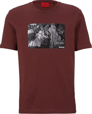 Cotton-jersey regular-fit T-shirt with graphic print