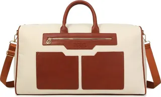 Badgley Mischka Juliet Travel Weekender Bag - Off-White