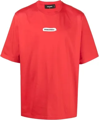 logo-print cotton T-shirt