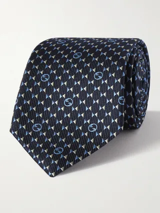 7cm Silk-Jacquard Tie