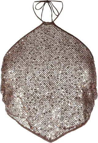 Sequin Crop Top