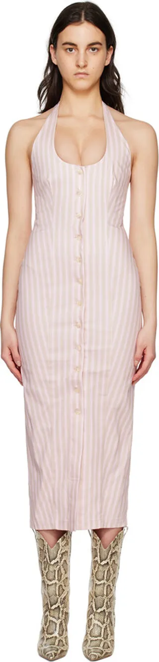 Miaou Pink Salem Midi Dress