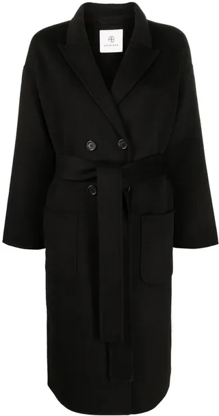 Belted Double-Breasted Coat