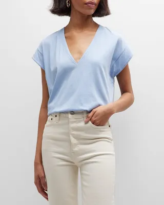 Le Mid Rise V-Neck Tee