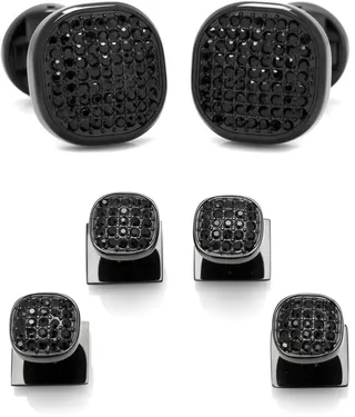 Pavé Crystal Cuff Links