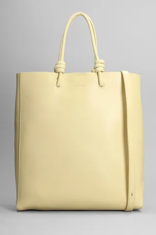 Tote In Beige Leather