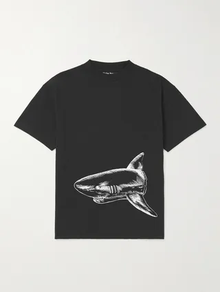 Broken Shark Logo-Print Cotton-Jersey T-Shirt