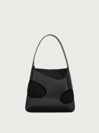 Ferragamo Women Shoulder bag with cut-out detailing (S) Black