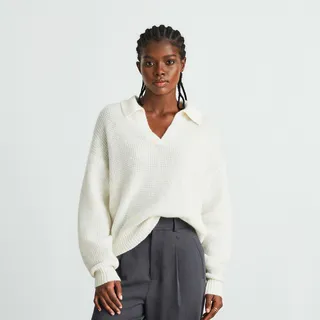 The Alpaca Waffle-Stitch Polo
