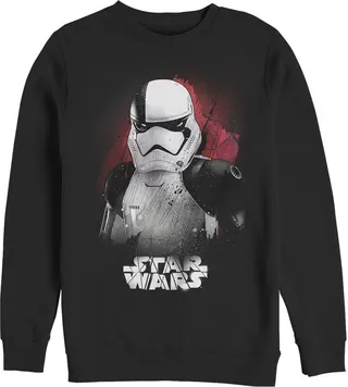 Men's Star Wars The Last Jedi New Stormtrooper Profile Sweatshirt - Black - Medium