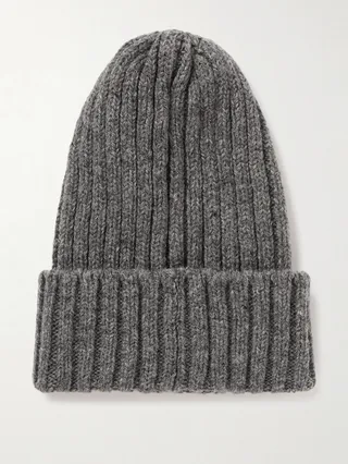 Ribbed Wool Beanie