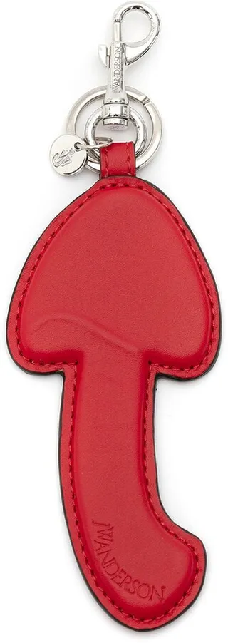 Mushroom Leather Keyring