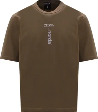Cotton t-shirt with frontal logo