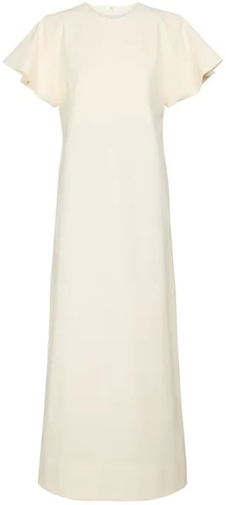 Stretch-crepe maxi dress