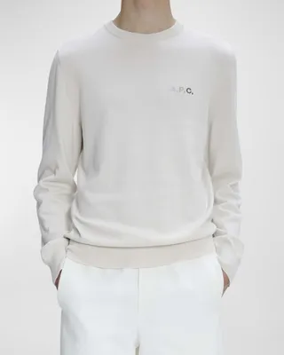 Men's Sylvain Logo Crew Sweater