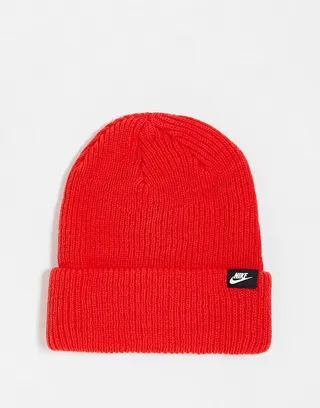 Nike Fisherman Beanie in Red