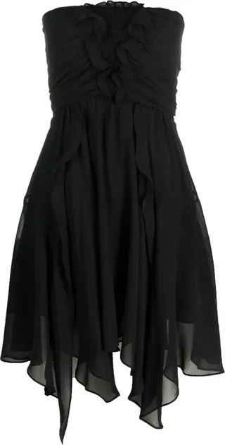 Ruffle-Detail Mini Dress
