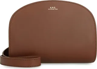 Demi-lune Mini Leather Crossbody Bag