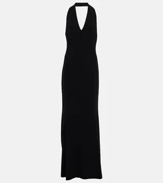 Uranio halter maxi dress