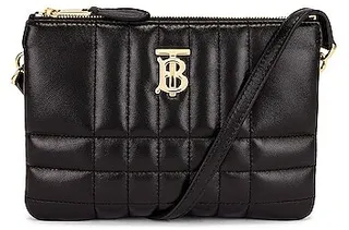 Burberry Lola Double Pouch Bag in Black