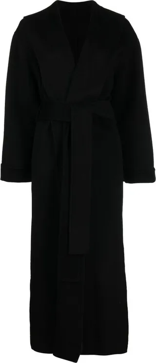 Black Trullem Wool Coat