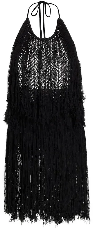Delphina Halter Fringe Tunic