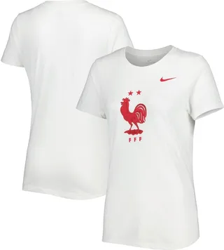 Women's Nike White France National Team Club Crest T-shirt