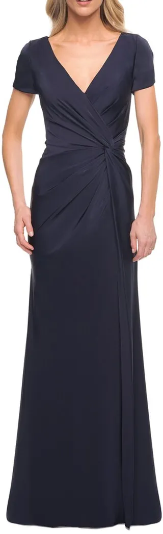V-Neck Evening Gown