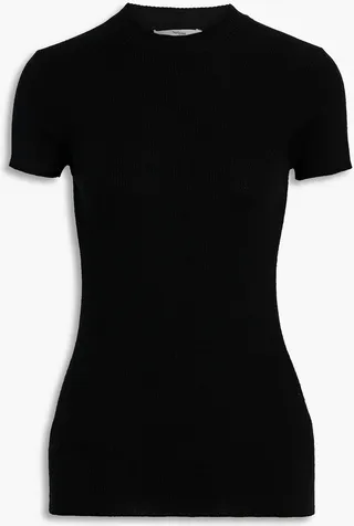 Ribbed cashmere top
