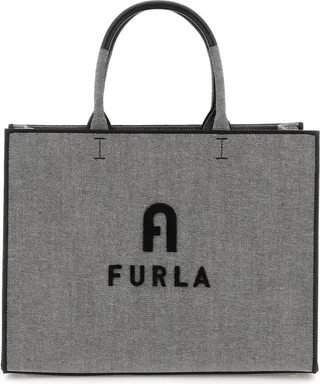 Logo Print Large Tote Bag