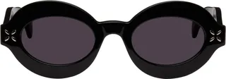 ALAÏA Black Round Sunglasses