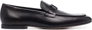 Logo-Plaque Leather Loafers
