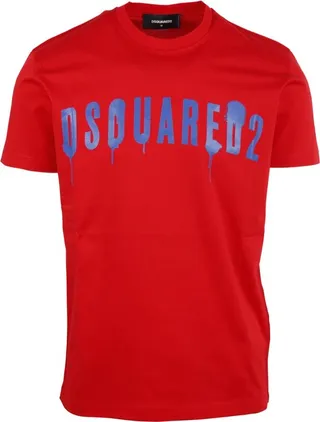 Dsquared2 Graffiti Printed Crewneck T-Shirt