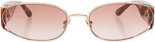 Linda Farrow Shelby Oval Frame Sunglasses