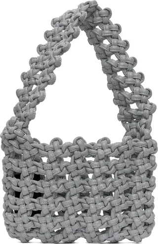KARA Gray Knot Armpit Bag