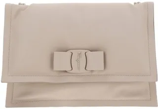 Salvatore Ferragamo Bow Detailed Chained Shoulder Bag