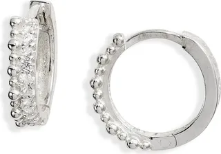 Dew Drop Huggie Hoop Earrings
