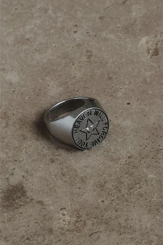 Forgive You Ring - Aged Silver