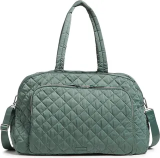 Vera Bradley Women's Performance Twill Grand Weekender Travel Bag Olive Leaf
