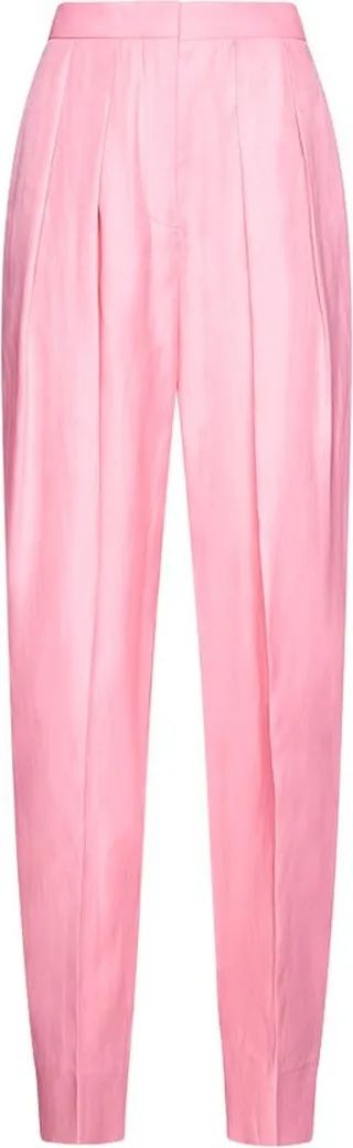 Stella McCartney Pleated Straight Leg Trousers