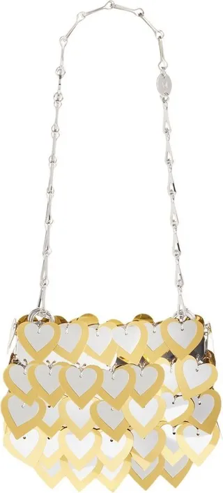 Heart-Sequin Shoulder Bag
