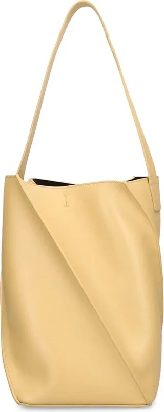 Swirl leather tote bag